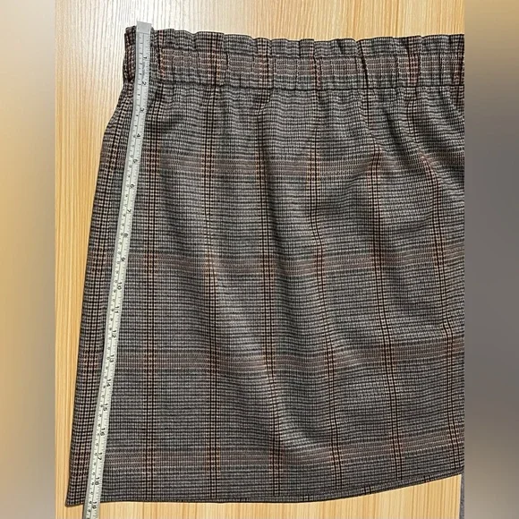 LOFT Plaid Mini Skirt Women’s Large | Fall Office Preppy Style Academia Chic - Picture 8 of 8